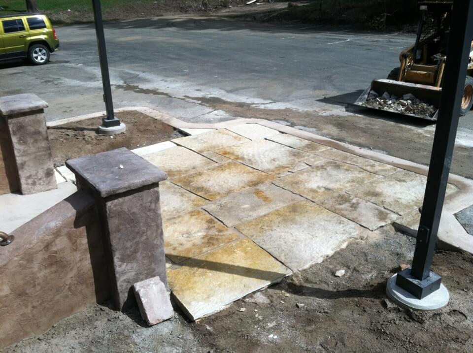 large stone entrance