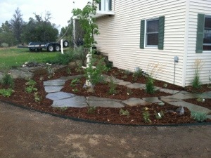 Flagstone Walkways and Plantings