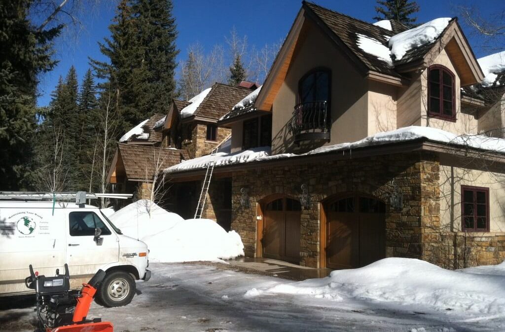 The snow is melting.