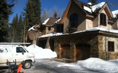 The snow is melting.